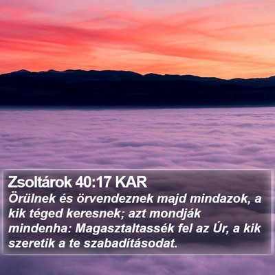 Zsoltárok 40:17 KAR Bible Verse Image