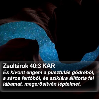 Zsoltárok 40:3 KAR Bible Verse Image