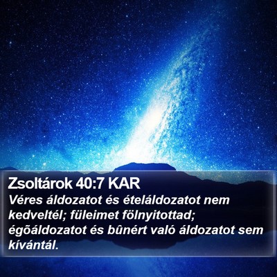 Zsoltárok 40:7 KAR Bible Verse Image