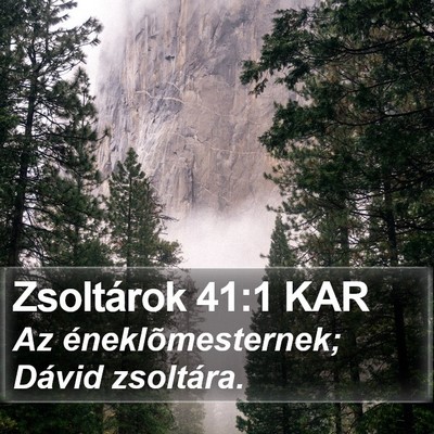 Zsoltárok 41:1 KAR Bible Verse Image