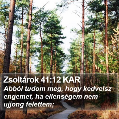 Zsoltárok 41:12 KAR Bible Verse Image