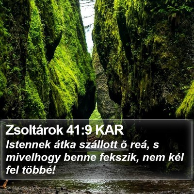 Zsoltárok 41:9 KAR Bible Verse Image