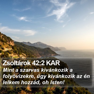 Zsoltárok 42:2 KAR Bible Verse Image