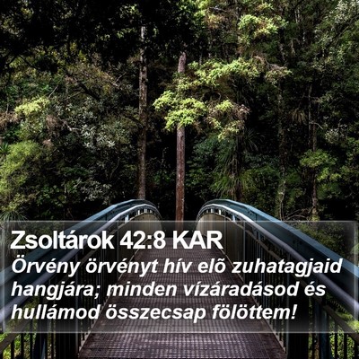 Zsoltárok 42:8 KAR Bible Verse Image