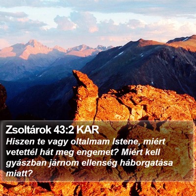 Zsoltárok 43:2 KAR Bible Verse Image