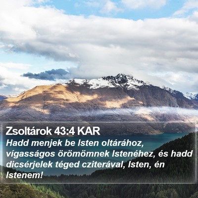 Zsoltárok 43:4 KAR Bible Verse Image