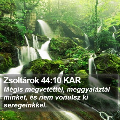 Zsoltárok 44:10 KAR Bible Verse Image