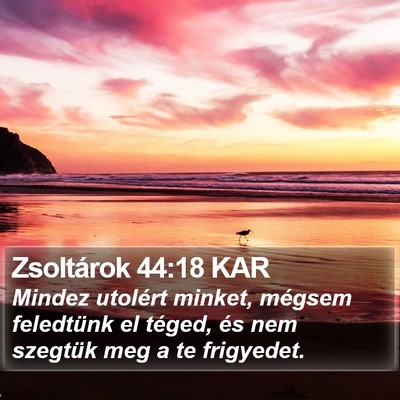 Zsoltárok 44:18 KAR Bible Verse Image