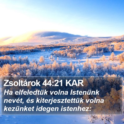 Zsoltárok 44:21 KAR Bible Verse Image
