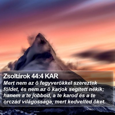 Zsoltárok 44:4 KAR Bible Verse Image