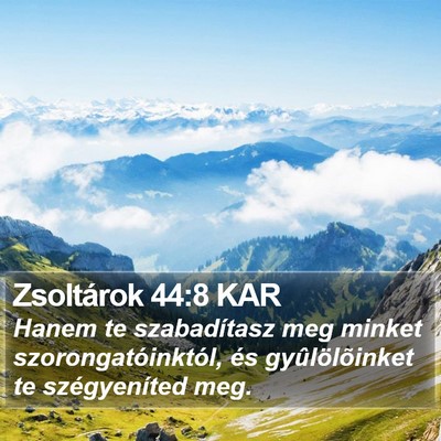 Zsoltárok 44:8 KAR Bible Verse Image