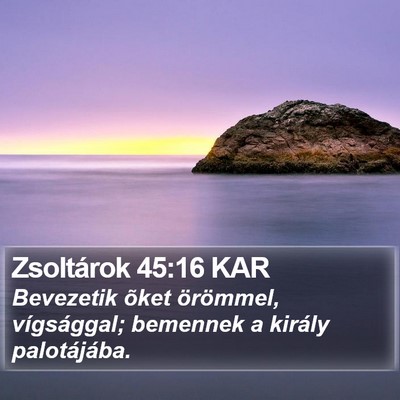Zsoltárok 45:16 KAR Bible Verse Image