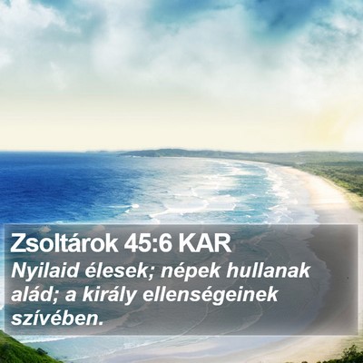 Zsoltárok 45:6 KAR Bible Verse Image
