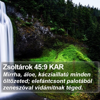 Zsoltárok 45:9 KAR Bible Verse Image