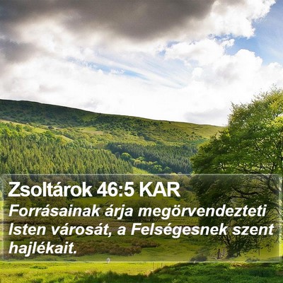 Zsoltárok 46:5 KAR Bible Verse Image