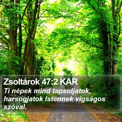 Zsoltárok 47:2 KAR Bible Verse Image