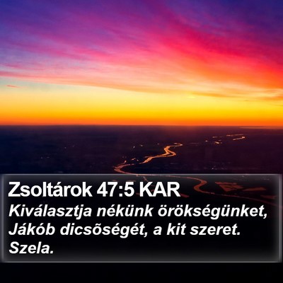 Zsoltárok 47:5 KAR Bible Verse Image