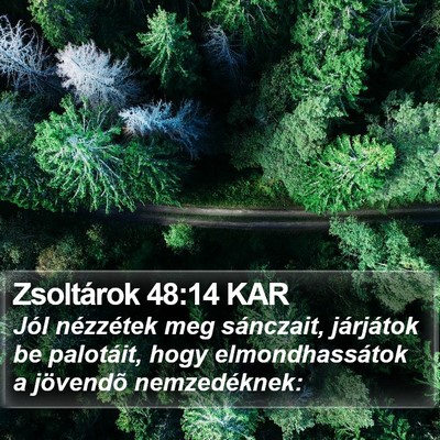 Zsoltárok 48:14 KAR Bible Verse Image