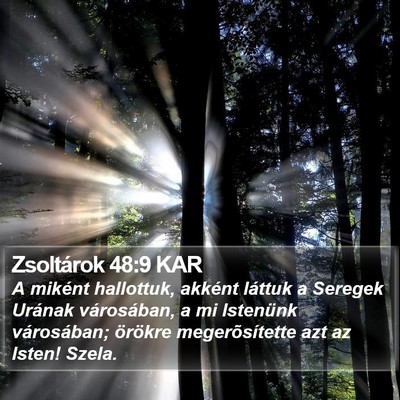 Zsoltárok 48:9 KAR Bible Verse Image