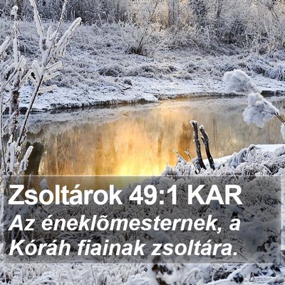 Zsoltárok 49:1 KAR Bible Verse Image