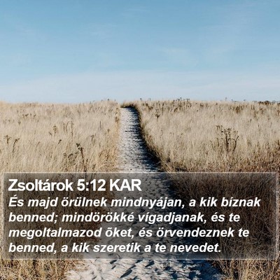 Zsoltárok 5:12 KAR Bible Verse Image