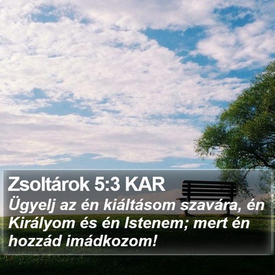 Zsoltárok 5:3 KAR Bible Verse Image