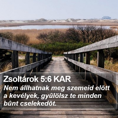 Zsoltárok 5:6 KAR Bible Verse Image