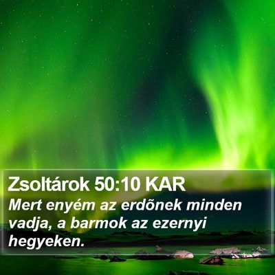 Zsoltárok 50:10 KAR Bible Verse Image