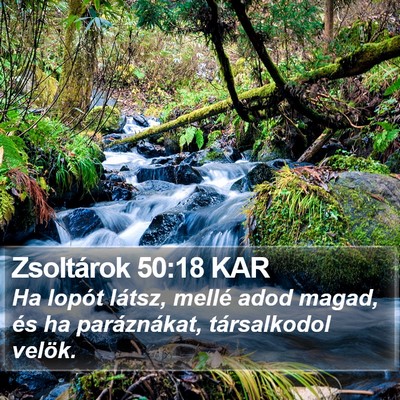 Zsoltárok 50:18 KAR Bible Verse Image