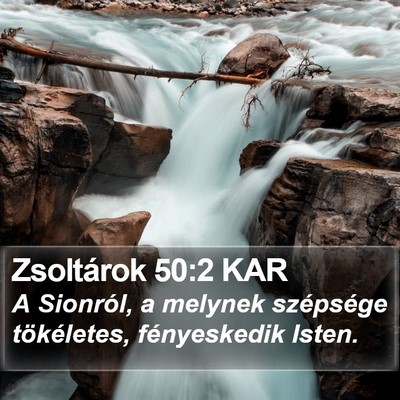 Zsoltárok 50:2 KAR Bible Verse Image