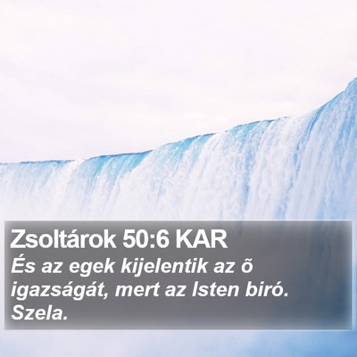Zsoltárok 50:6 KAR Bible Verse Image