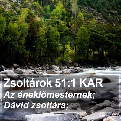 Zsoltárok 51:1 KAR Bible Verse Image