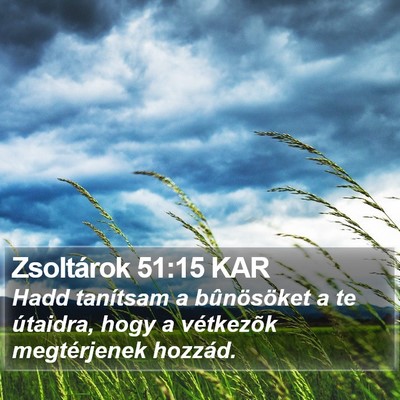 Zsoltárok 51:15 KAR Bible Verse Image