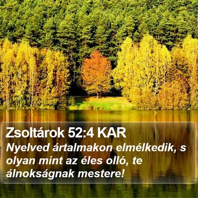 Zsoltárok 52:4 KAR Bible Verse Image