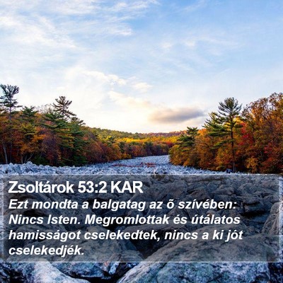 Zsoltárok 53:2 KAR Bible Verse Image