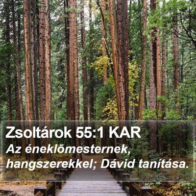 Zsoltárok 55:1 KAR Bible Verse Image