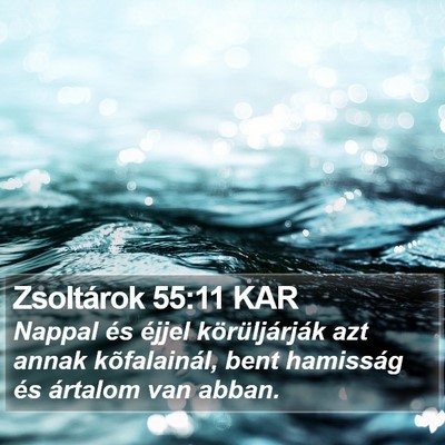 Zsoltárok 55:11 KAR Bible Verse Image