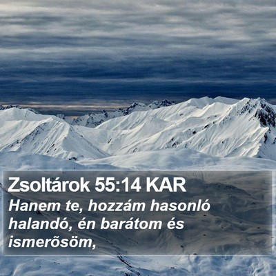 Zsoltárok 55:14 KAR Bible Verse Image