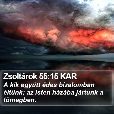 Zsoltárok 55:15 KAR Bible Verse Image