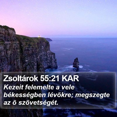 Zsoltárok 55:21 KAR Bible Verse Image