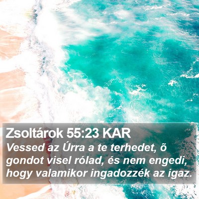 Zsoltárok 55:23 KAR Bible Verse Image