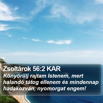Zsoltárok 56:2 KAR Bible Verse Image