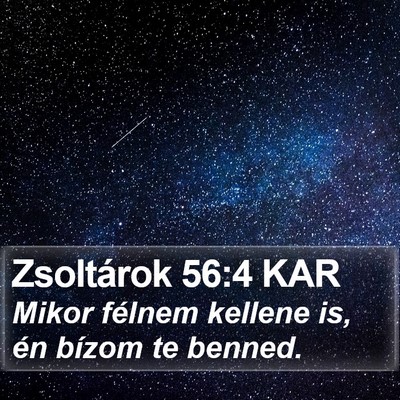 Zsoltárok 56:4 KAR Bible Verse Image