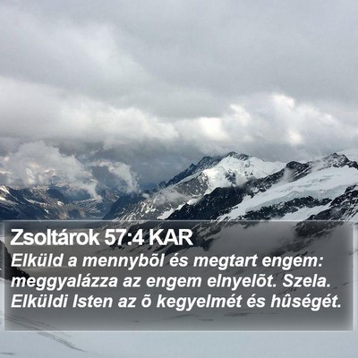 Zsoltárok 57:4 KAR Bible Verse Image