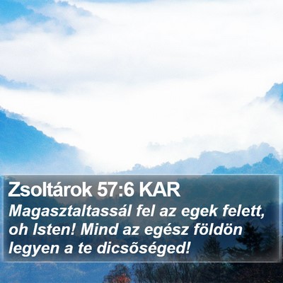 Zsoltárok 57:6 KAR Bible Verse Image
