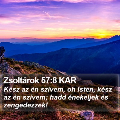 Zsoltárok 57:8 KAR Bible Verse Image