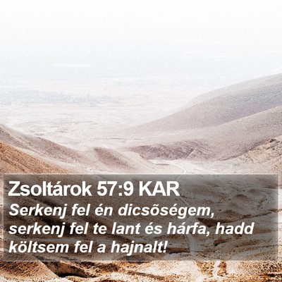 Zsoltárok 57:9 KAR Bible Verse Image