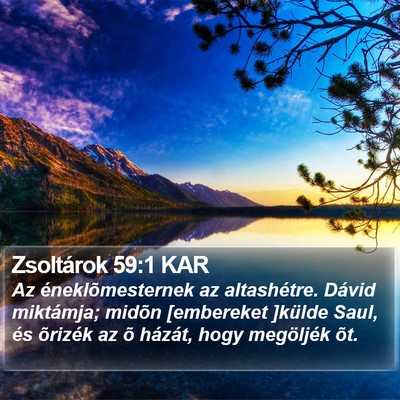 Zsoltárok 59:1 KAR Bible Verse Image