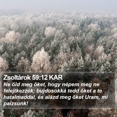 Zsoltárok 59:12 KAR Bible Verse Image