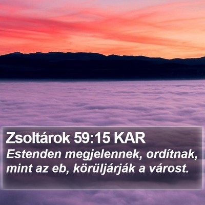 Zsoltárok 59:15 KAR Bible Verse Image